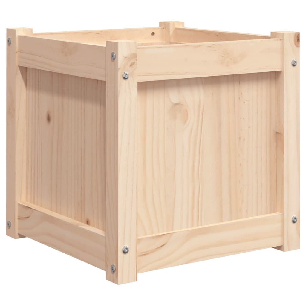 Garden Planters 2 Pcs Solid Wood Pine