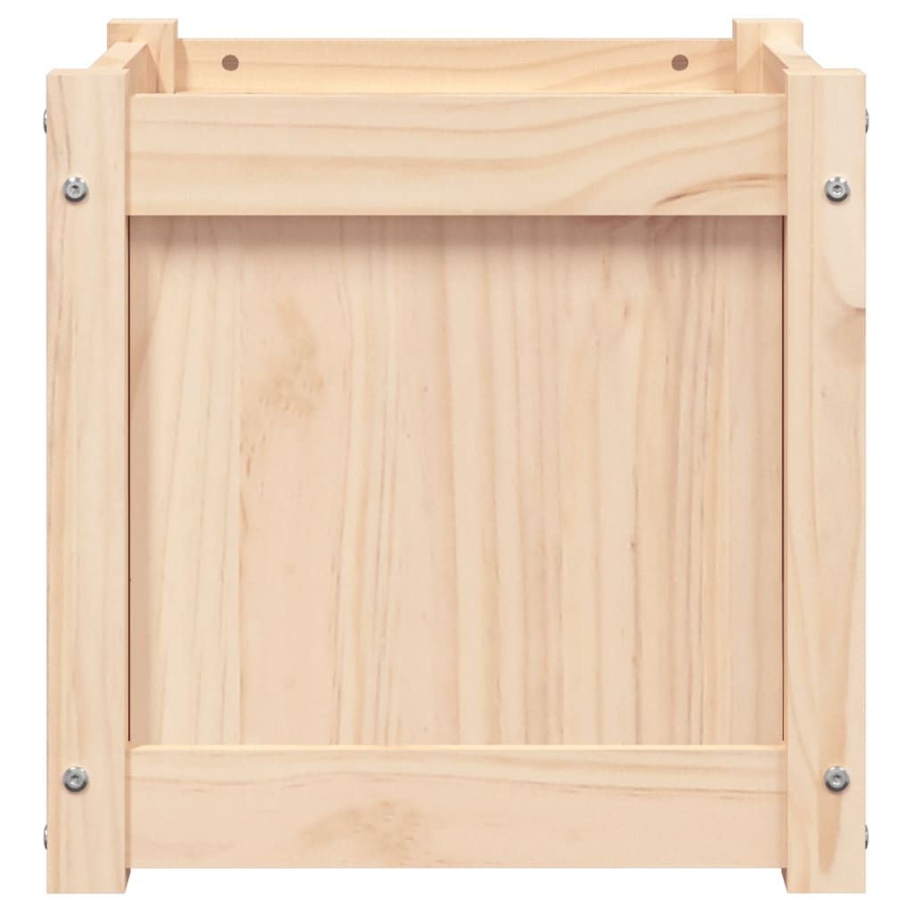 Garden Planters 2 Pcs Solid Wood Pine