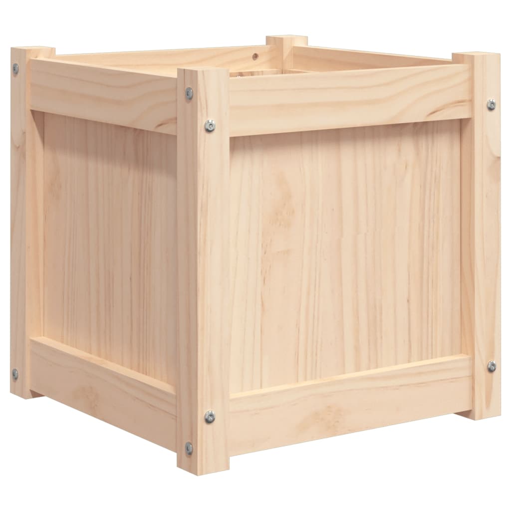 Garden Planters 2 Pcs Solid Wood Pine