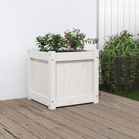 Garden Planters 2 Pcs Solid Wood Pine