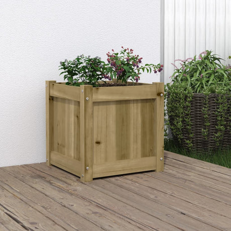 Garden Planters 2 Pcs Solid Wood Pine