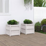 Garden Planters 2 Pcs Solid Wood Pine