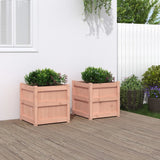 Garden Planters 2 Pcs Solid Wood Pine