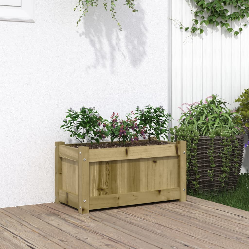 Garden Planter 60X31X31 Cm Solid Wood Pine