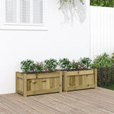 Garden Planter 60X31X31 Cm Solid Wood Pine