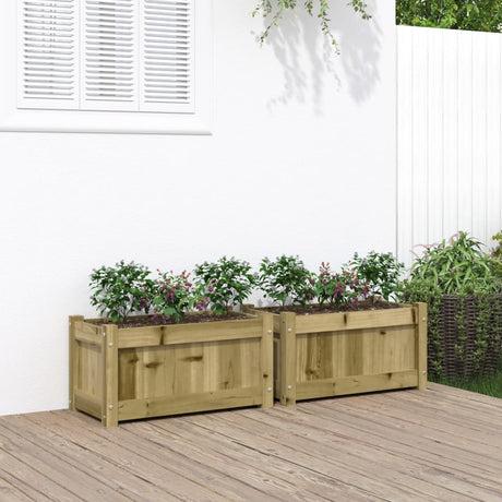 Garden Planter 60X31X31 Cm Solid Wood Pine