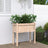 Garden Planters 2 Pcs With Legs White Solid Wood Pine