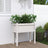 Garden Planters 2 Pcs With Legs White Solid Wood Pine