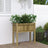 Garden Planters 2 Pcs With Legs White Solid Wood Pine