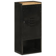 Bathroom Cabinet 40X27X90 Cm Iron And Solid Wood Mango