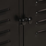 Bathroom Sink Cabinet 55X35X60 Cm Iron And Solid Wood Mango