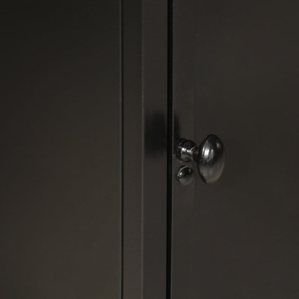 Bathroom Cabinet 40X30X50 Cm Iron And Solid Wood Mango