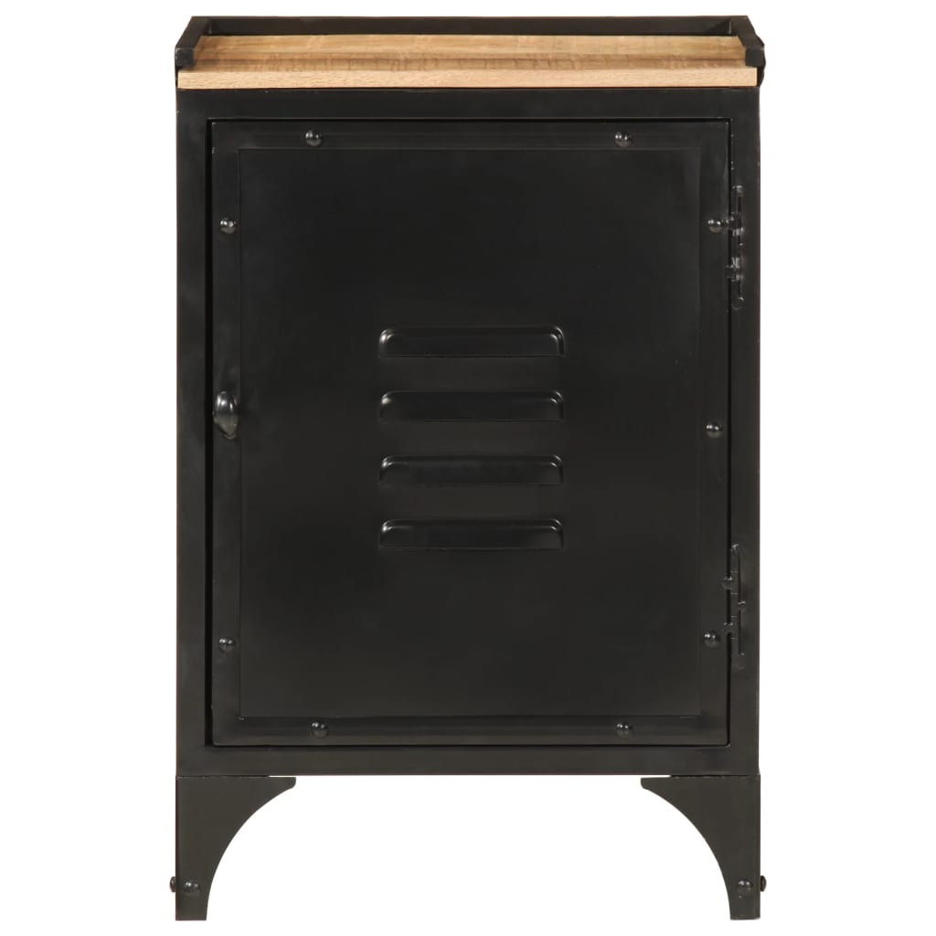 Bathroom Cabinet 40X30X60 Cm Iron And Solid Wood Mango