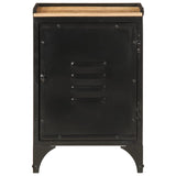 Bathroom Cabinet 40X30X60 Cm Iron And Solid Wood Mango