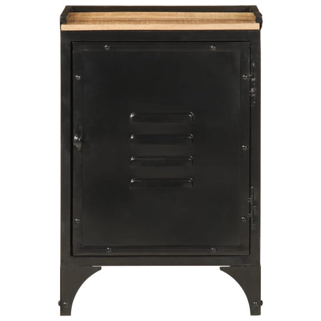 Bathroom Cabinet 40X30X60 Cm Iron And Solid Wood Mango