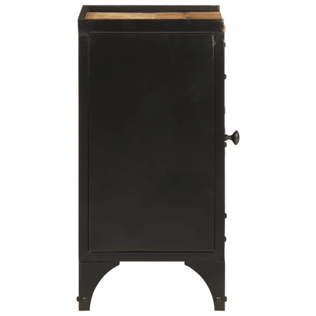 Bathroom Cabinet 40X30X60 Cm Iron And Solid Wood Mango