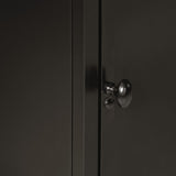 Bathroom Cabinet 40X30X60 Cm Iron And Solid Wood Mango