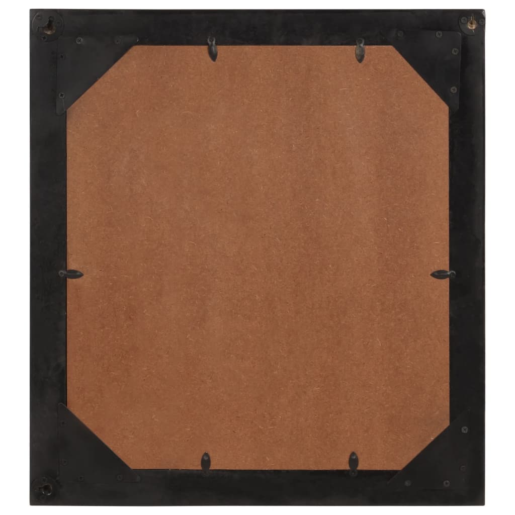 Bathroom Mirror 55X1X60 Cm Glass And Solid Wood Mango