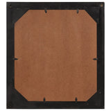 Bathroom Mirror 55X1X60 Cm Glass And Solid Wood Mango