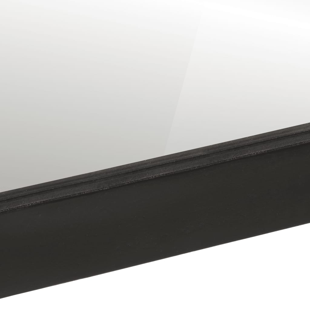 Bathroom Mirror 55X1X60 Cm Glass And Solid Wood Mango