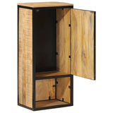 Bathroom Cabinet 40X27X90 Cm Solid Wood Mango And Iron