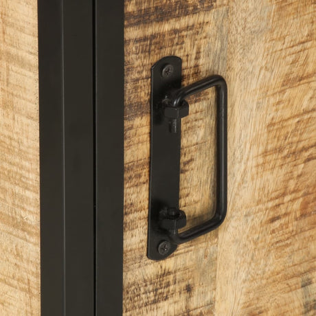 Bathroom Cabinet 40X27X90 Cm Solid Wood Mango And Iron