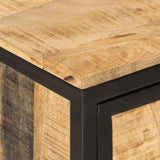 Bathroom Sink Cabinet 55X35X60 Cm Solid Wood Mango And Iron