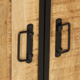 Bathroom Sink Cabinet 55X35X60 Cm Solid Wood Mango And Iron