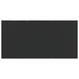 5 Piece Garden Dining Set Black Poly Rattan And Steel