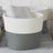Storage Baskets 2 Pcs And White Ø24X18 Cm Cotton
