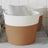Storage Baskets 2 Pcs And White Ø24X18 Cm Cotton