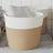 Storage Baskets 2 Pcs And White Ø24X18 Cm Cotton