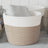 Storage Baskets 2 Pcs And White Ø24X18 Cm Cotton