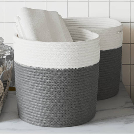 Storage Basket And White Ø Cotton