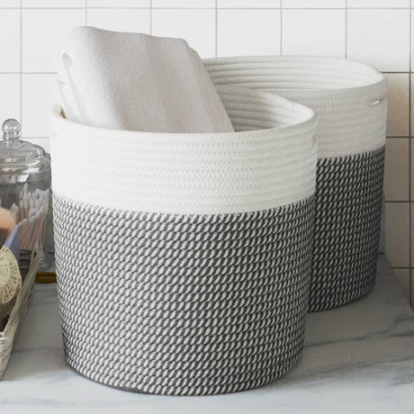 Storage Basket And White Ø Cotton