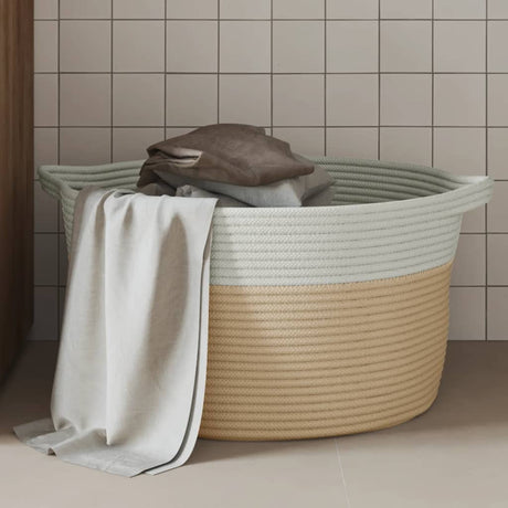 Storage Basket And White Ø Cotton