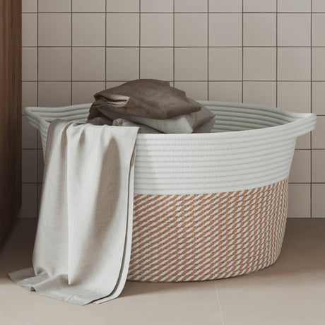 Storage Basket And White Ø Cotton
