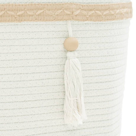 Storage Basket White Ø38X36 Cm Cotton