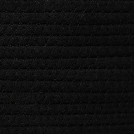 Storage Baskets 2 Pcs White And Black Cotton