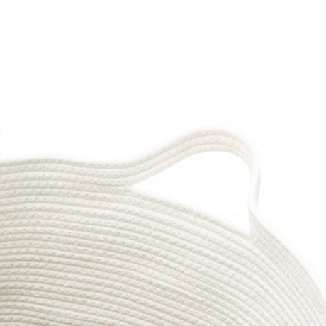 Storage Basket And White Ø49X65 Cm Cotton