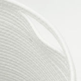 Storage Basket With Lid White And Ø40X35 Cm Cotton