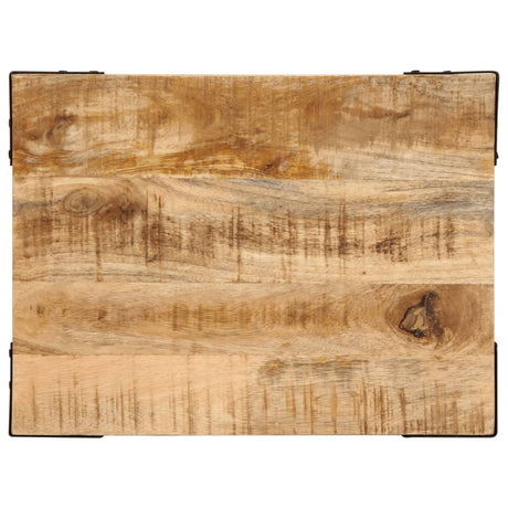 Side Table 40X30X40 Cm Solid Rough Wood Mango