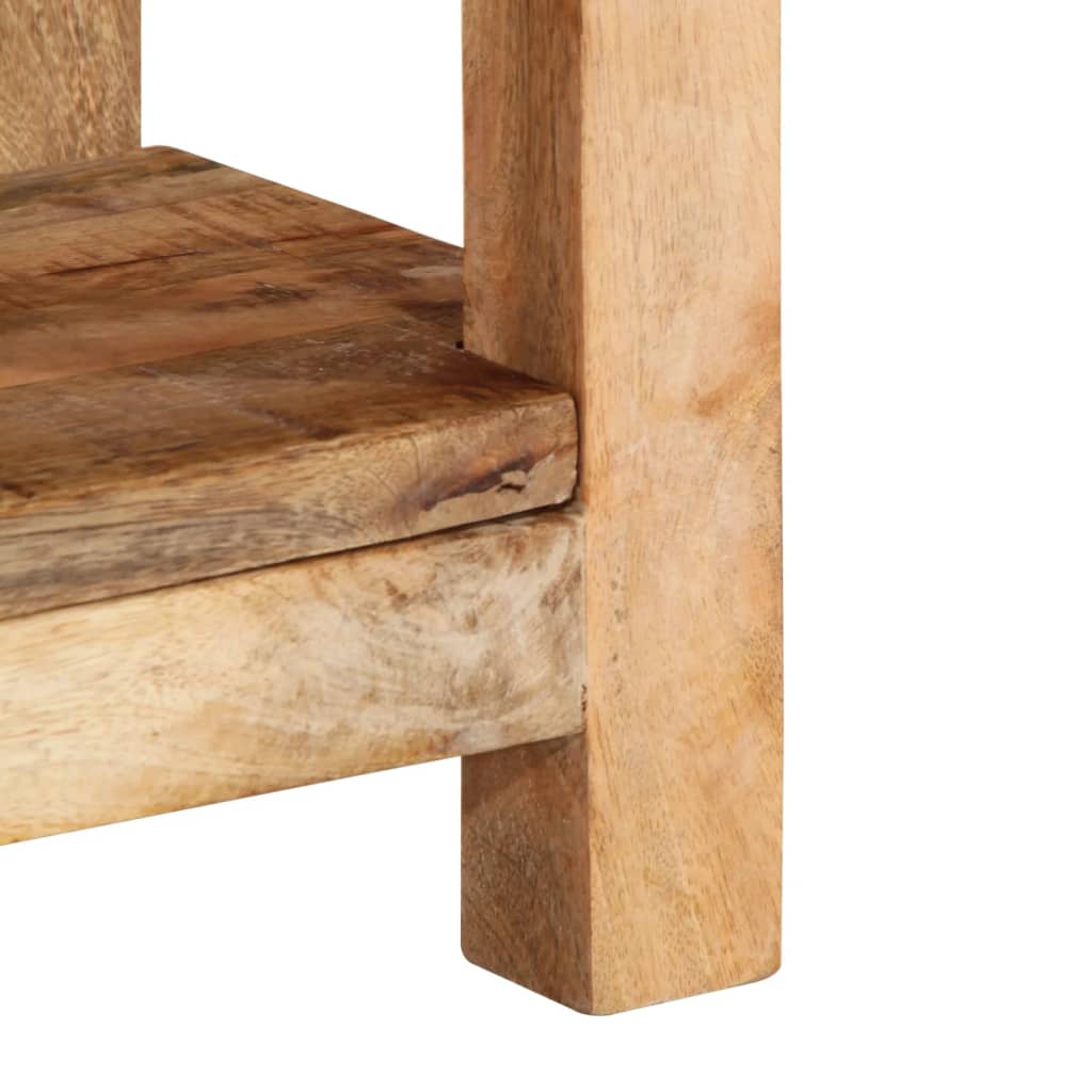 Side Table 40X30X40 Cm Solid Rough Wood Mango