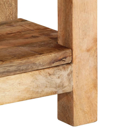 Side Table 40X30X40 Cm Solid Rough Wood Mango