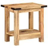 Side Table 40X30X40 Cm Solid Rough Wood Mango