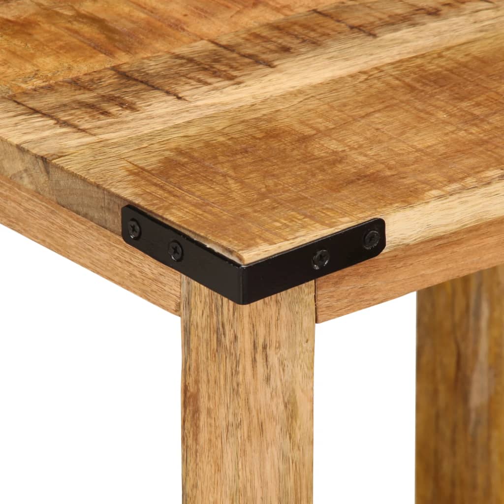 Nesting Side Tables 3 Pcs Solid Rough Wood Mango