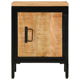Bed Cabinet 40X30X52.5 Cm Solid Rough Wood Mango