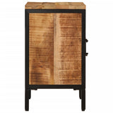 Bed Cabinet 40X30X52.5 Cm Solid Rough Wood Mango