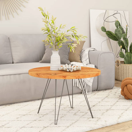 Table Top Ø50X3.8 Cm Round Solid Wood Acacia