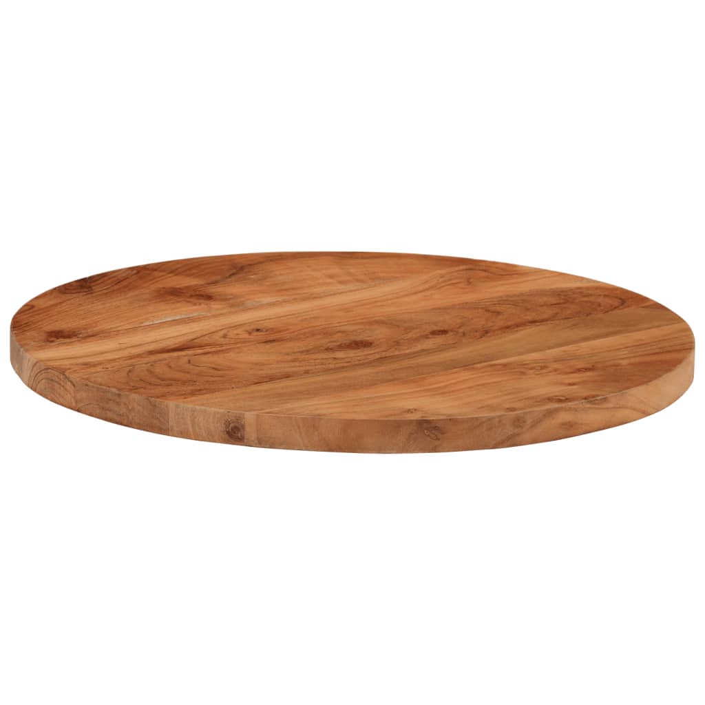 Table Top Ø50X3.8 Cm Round Solid Wood Acacia
